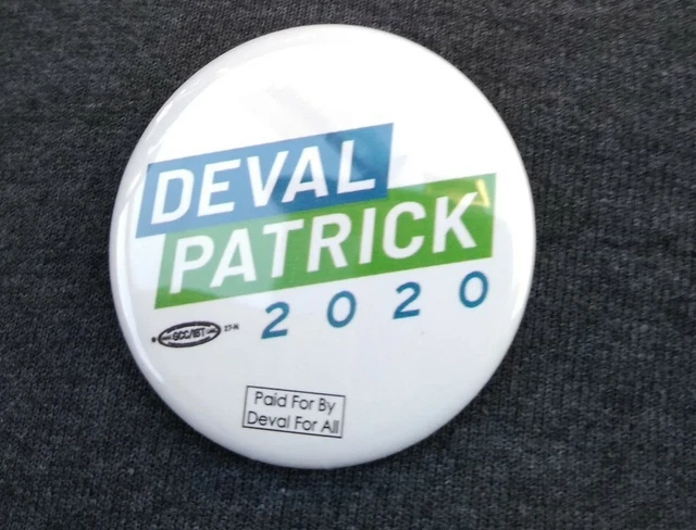 Deval Patrick 2020 Presidential Candidate Official Campaign Button