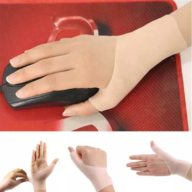 2x Gel Wrist Thumb Support Braces for Arthritis Rheumatism Carpal Tunnel