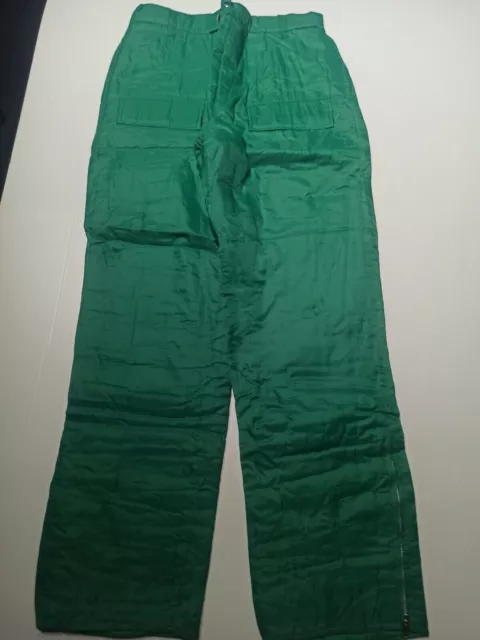 Pantalone Neve Unisex Tg L IT 48 W34 Verde Impermeabile Sci Snowboard Inverno