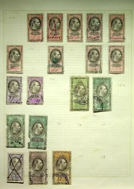 AUSTRIA: Revenue Examples - Ex-Old Time Collection - Album Page (72637)