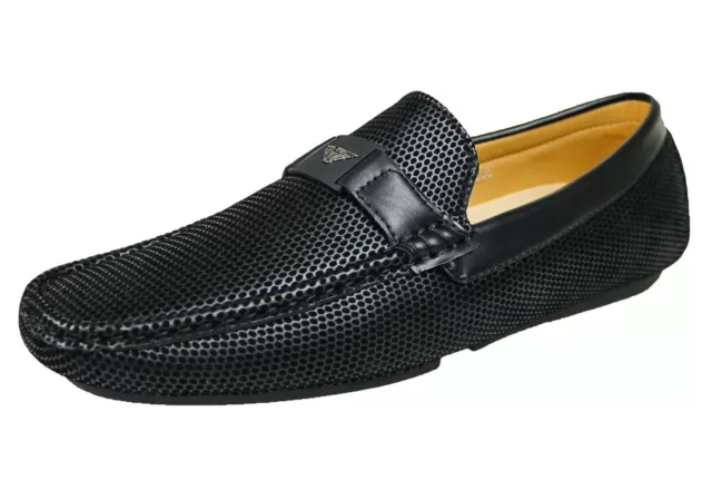 Chaussures Mocassins Homme Noir Class Été Élégant Cérémonie 40 41 42 43 44 45