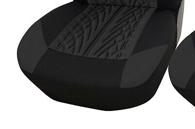 For Mercedes Vito Sprinter Vaneo Tire Design Black Soft Fabric Van Seat Covers 2