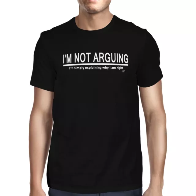 1Tee Mens I'm Not Arguing, I Am Simply Explaining why I am right T-Shirt