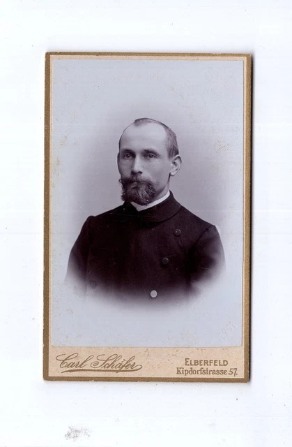 CDV Foto Herrenportrait - Elberfeld 1901