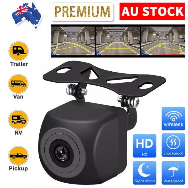 Reverse Camera Wireless Rear View Kit Wifi Reversing Cam Car Caravan Backup HD