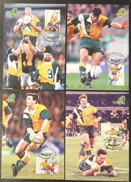 1999 Maxicard x 4. Australia. Rugby. FDI PMK "SYDNEY"