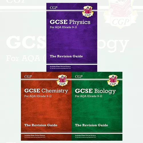 New Grade 9-1 GCSE Physics,Chemistry,Biology 3 Books Collection Set NEW BRAND UK