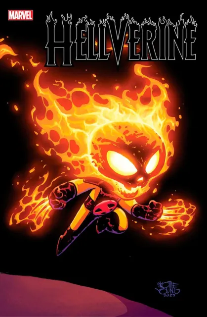 Hellverine #1 Skottie Young Variant Nm Wolverine Ghost Rider X-Men Marvel Comics