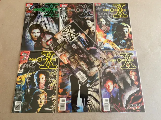 Topps Comics Lot of 7 X-Files Comic Books