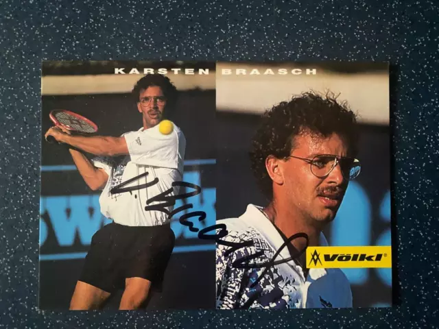 Autogrammkarte  KARSTEN BRAASCH    Tennis signiert 3