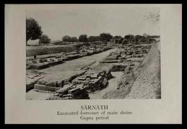 119.INDIA Vieux Inutilisé Envoie Carte Sarnath Excavé Parvis Gupta Période
