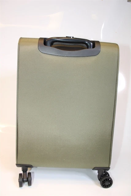 Samantha Brown NEW Olive Geo Camo 2PC Set Carry On/Tote Bag Luggage S7655-35-2PC 14