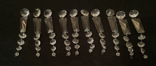 Lot De 12 Prismes Cristal K9 50 Mm – Pendentifs Arc-en-Ciel Pour Lustre, Décoration Mariage, Guirlande Arbre, DIY
