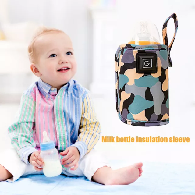 MY# USB Baby Nursing Bottle Heater Portable On The Go for Home Travel (Camouflag