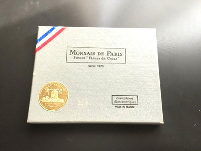 8 Pièces écriture grasse Série Fleurs de Coins 1964 