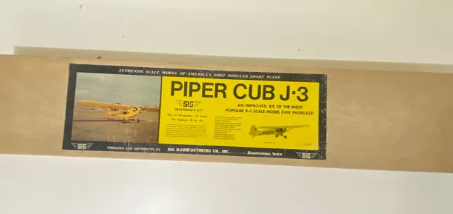 Sig J3 Piper Cub Balsa Kit RC3 71” winhspan - brand new Sig J3 Piper Cub Balsa Kit RC3 71” winhspan - brand new