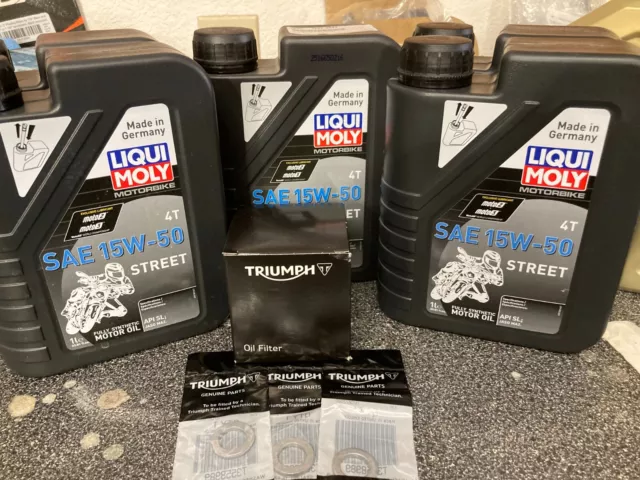 Triumph Oil Change Kit for 2020-2023 Rocket 3 Models