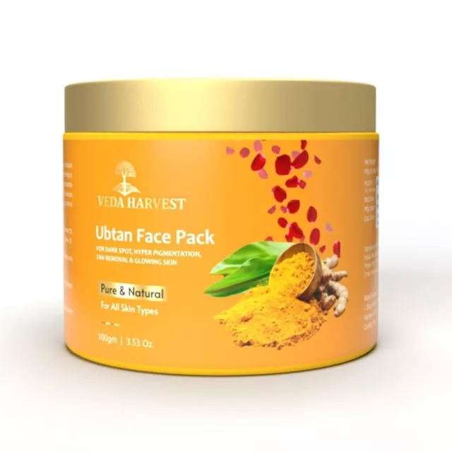 Paquete facial Veda Harvest-Ubtan para una piel radiante | Paquete facial...