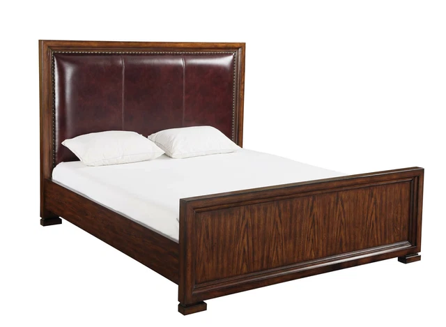 Lit 2x Table de Chevet 3 Parties Chambre à Coucher Sets Luxe Design Lits Complet 2