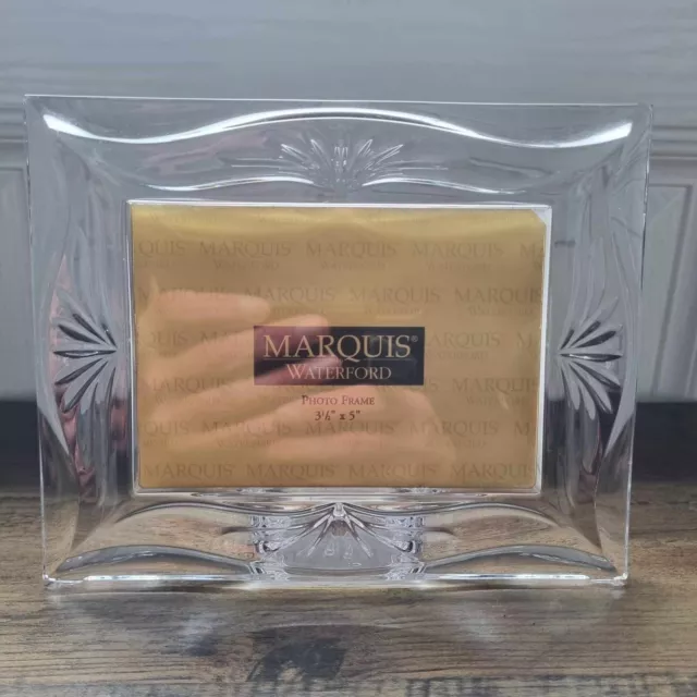 Waterford Marquis Roselle Glass Photo Frame Mint Condition