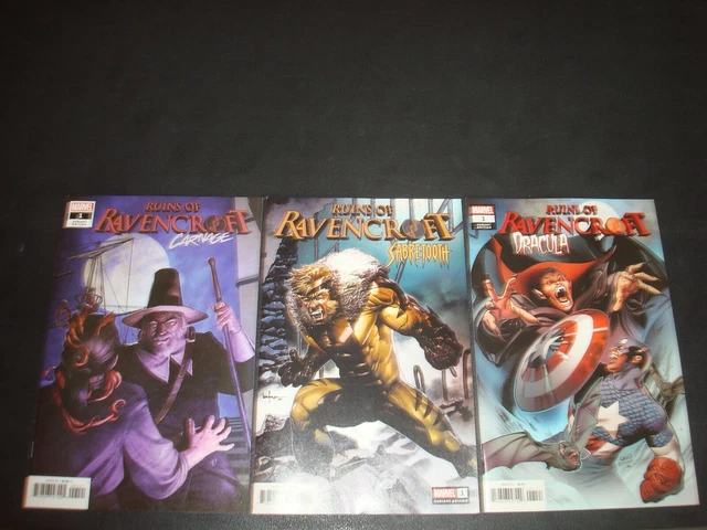 Ruins of Ravencroft 1-3 Complete Carnage Sabretooth Dracula Variant Comic Set 2
