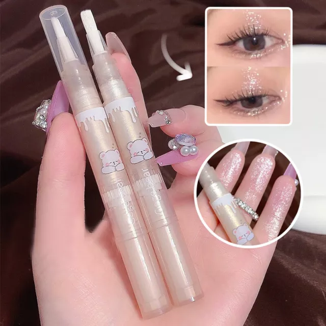 Oeil Silkworm Nacré Allongé Multifonctionnel Stylo Surligneur Stylo Ombre #