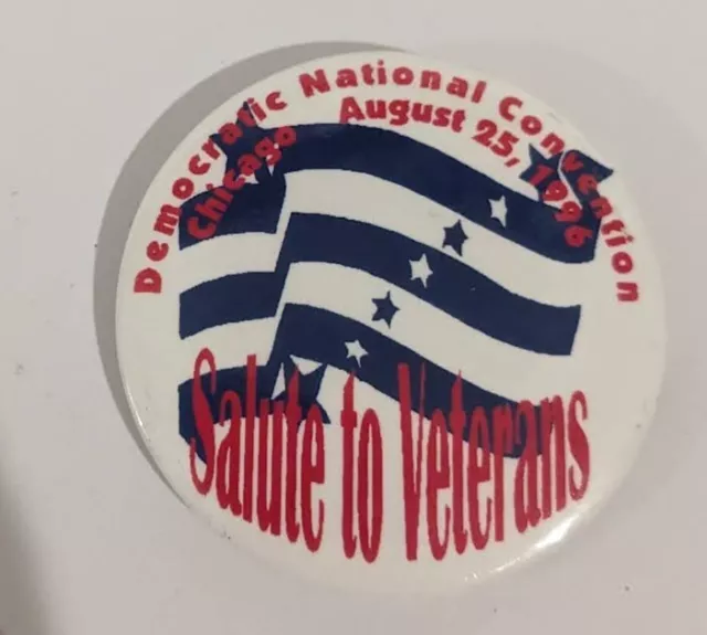 Democratic National Convention  1996 Salute to Veterans Pin