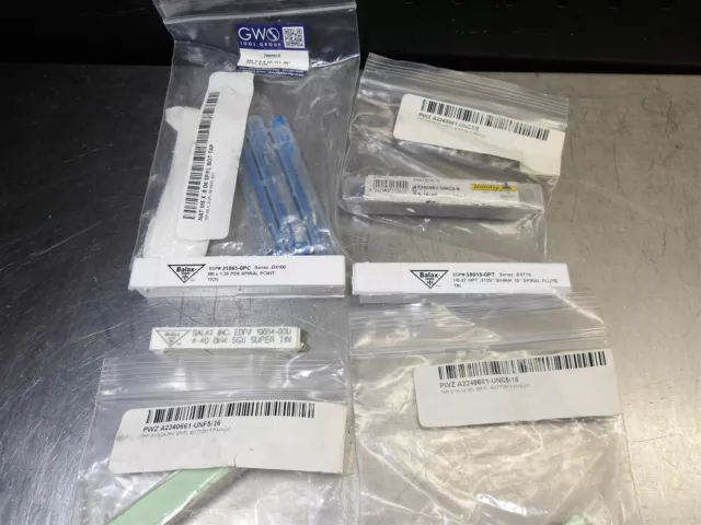 Lot of 10 NEW! Assorted Taps - Various Brands & Sizes - PWZ, Balax, GWS
