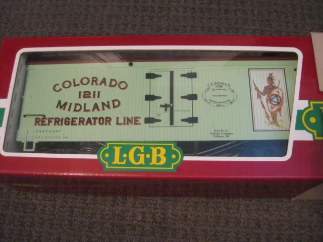 LEHMANN LGB-#4072 P02-COLORADO 1211 Midland Refrigerator Line Car-EUC ...