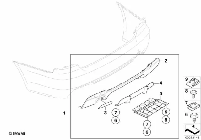 BMW Genuine Diffuser HP Adhesive Film Set Car Styling Exterior 51122167219