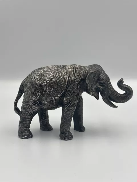 RARE Lisham Art .925 Sterling Silver Elephant Statue Figurine ~ 180g