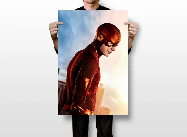 Hot Movie Tv Shows Series The Flash Superhero Movie Wall Art Home - POSTER 20x30 2