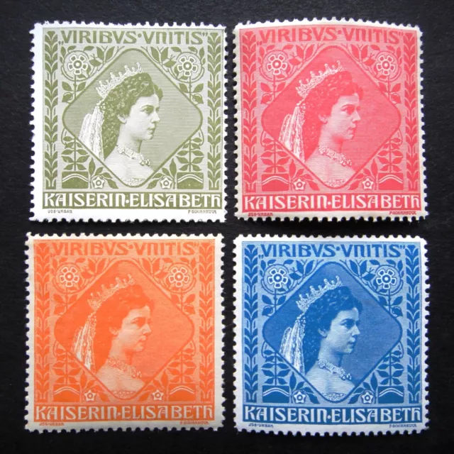 Austria Poster Stamps 1914 MNH Kaiserin Elisabeth