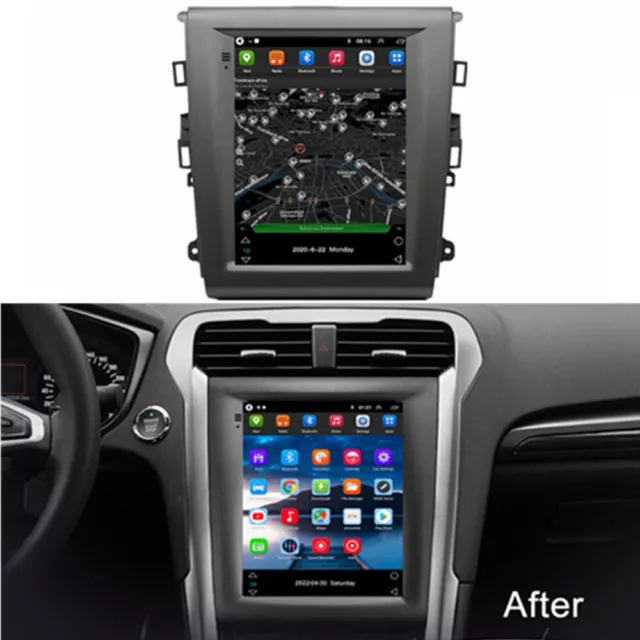 For 2013-2020 Ford Fusion Mondeo Android12 Stereo Radio GPS Navigation Wifi 9.7"