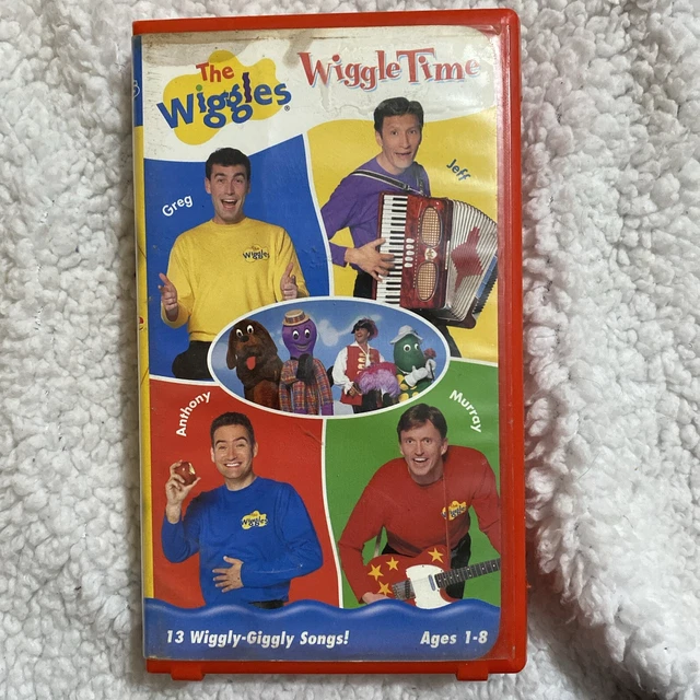 Wiggle Time THE WIGGLES: WIGGLE Time VHS 2000 Red Clam Shell Greg Jeff Anthony ...