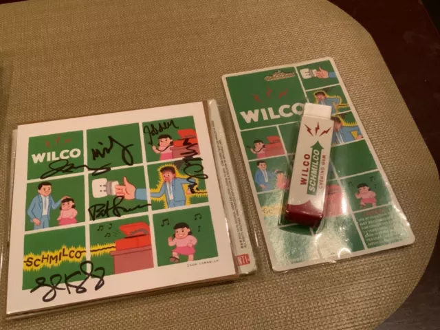 CD Wilco Schmilco Autographed/Signed Jeff Tweedy Electric Shock Chewing Gag Gum