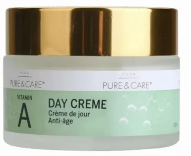 PUCA PURE & CARE crème JOUR anti rides visage  au rétinol & vitamine A 50 ml