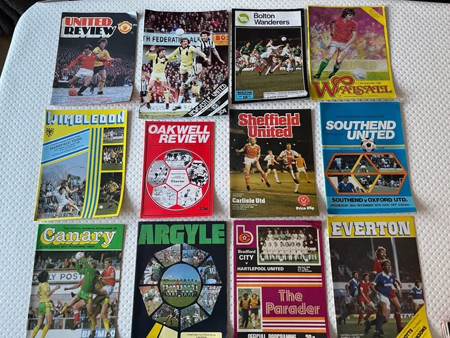 JOB LOT ENGLISH football programmes - 1970’s - 1980s £4.99 - PicClick UK