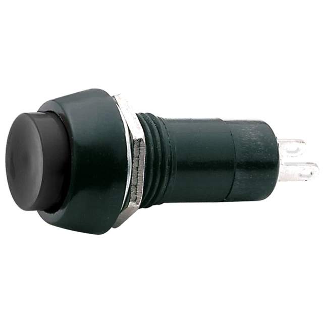 Pulsante Da Pannello NA 12mm – Nero – 220V/250V 4A – Wttelettronica INP6522