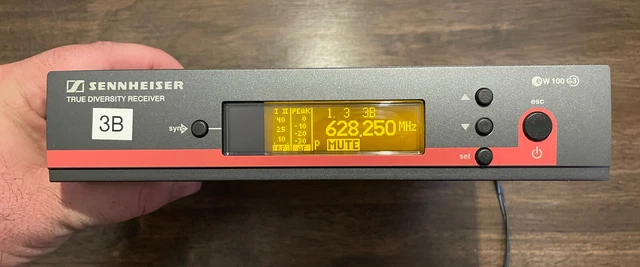 Sennheiser EM100 G3 Diversity Wireless Mic Receiver 626-662 MHz Receiver Only