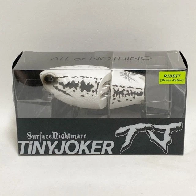 TINY JOKER WHITE Noise Bone RIBBIT Brass Rattle Fishing Lure DRT
