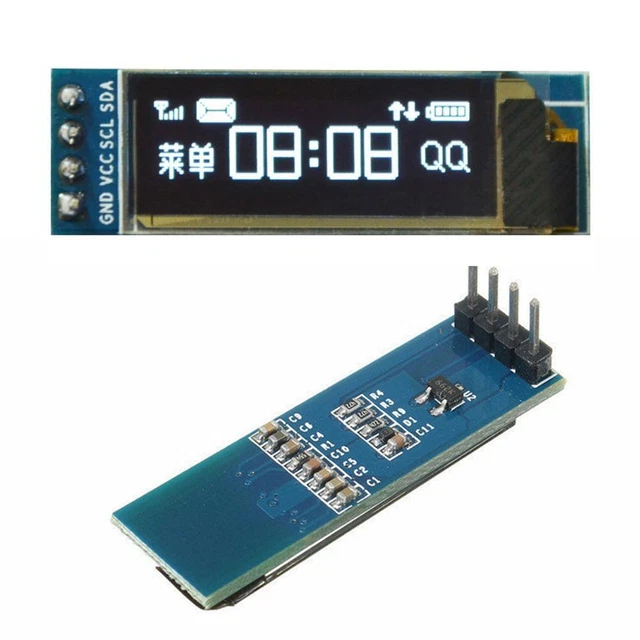 NEW IC I2C 0.91inch 128x32 Blue OLED LCD Display Module A0A9 For PISXE 3.3 U1E5
