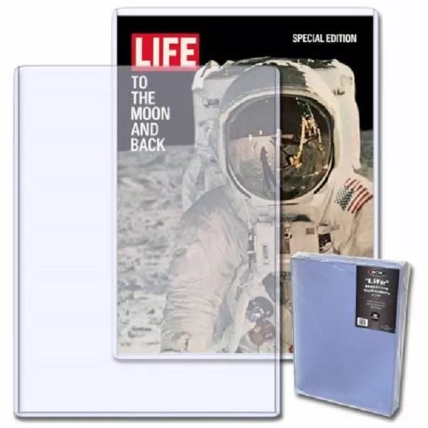 10 BCW High Quality Rigid PVC Topload Holders Life Magazine 11x15 Collection NEW