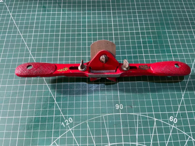 Rare Good Quality Made In England Record A 65 Adjustable Chamfer Spokeshave