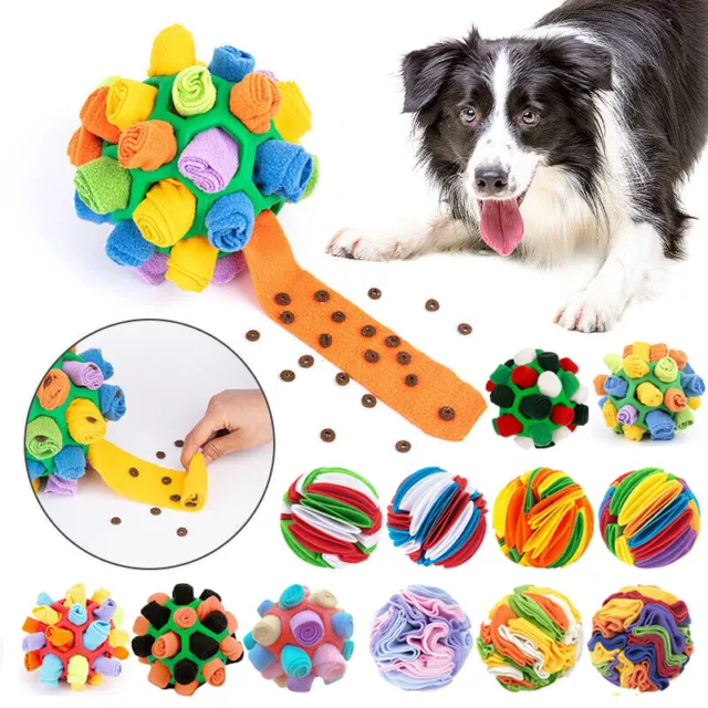 Snuffle Ball Interactive Dog Toy Slow Feeder Foraging Skills Sniff Training New