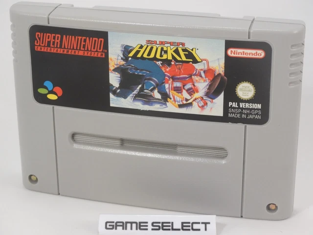 Super Hockey Ice Nintendo Snes Super Nes 16 Bit Eur Pal Gps Cartuccia Originale
