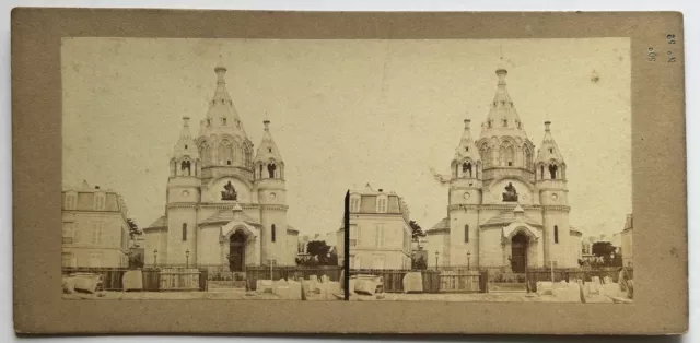 Frankreich Paris Kirche Russe Saint-Alexandre-Newski Russland c1860 Foto Stereo