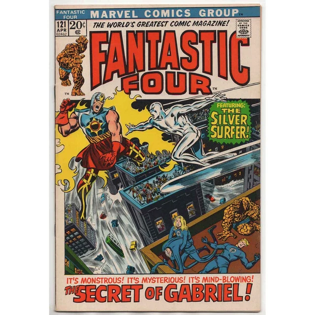Fantastic Four #121 Marvel Silver Surfer Gabriel Bronze Age HIGH GRADE VF/NM 9.0