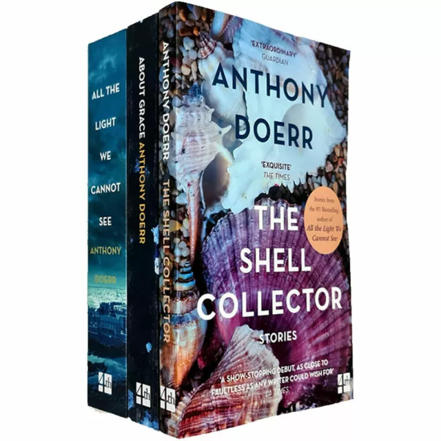 Anthony Doerr 3 Books Collection Set All the Light We  , About Grace ,  SHELL