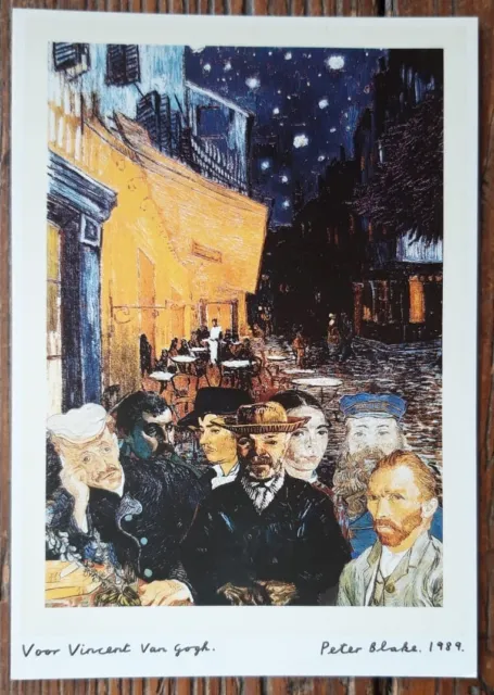 Holland Art postcard - Homage to Vincent Van Gogh (1989) by PETER BLAKE